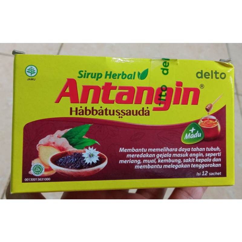 

ANTANGIN SIRUP HERBAL HABBATUSSAUDA 1 BOX ISI 12 SACHET