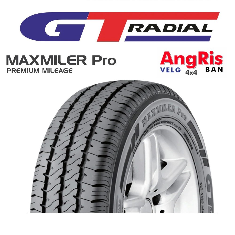 GT Radial Maxmiler Pro 175 R13 8pr LT Bonus Pentil - Ban Mobil 175 R 13 8 pr  Grandmax Carry Kijang Pickup Phanter Zebra