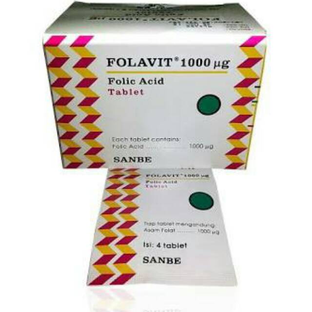 Folavit 400mcg / Folavit 1000mcg - asam folat - promil