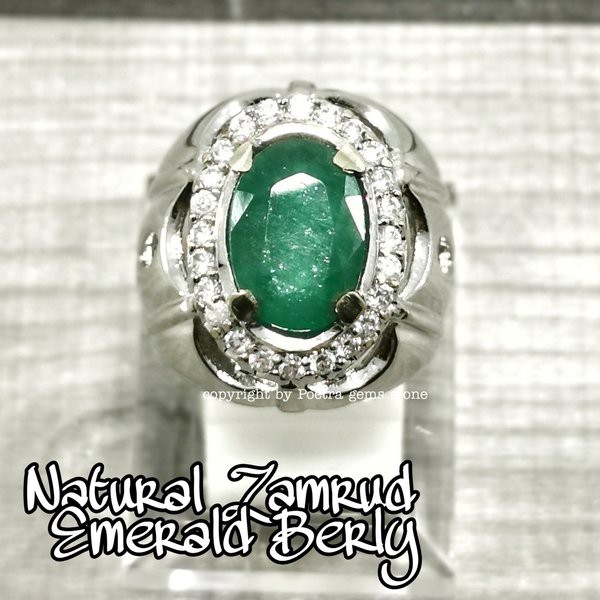 CINCIN BATU PERMATA NATURAL JAMRUD EMERALD BERLY est COLOMBIA Ist 08