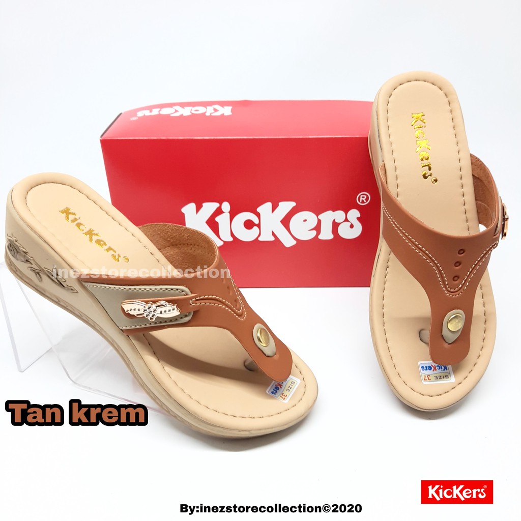 WEDGES SANDAL WANITA KICKERS TERBARU KODE JAPIT L03 MURAH