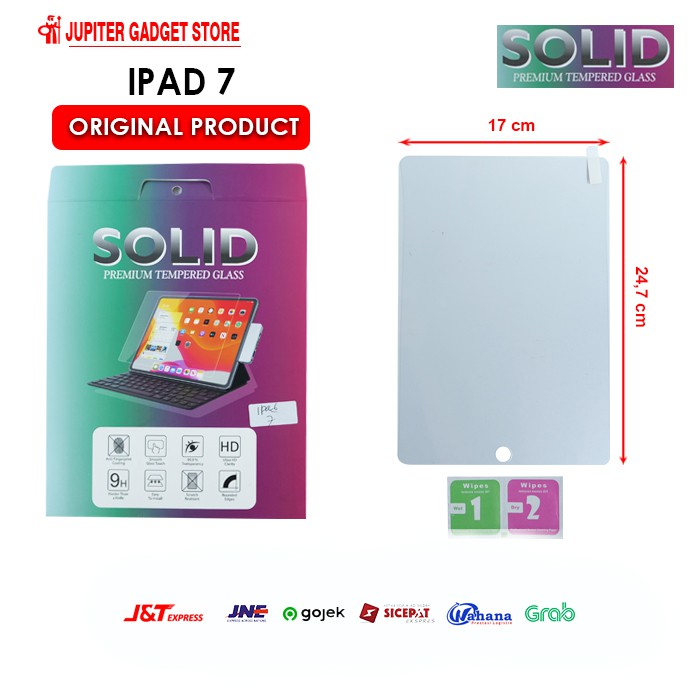 iPad 7 Solid Tempered Glass