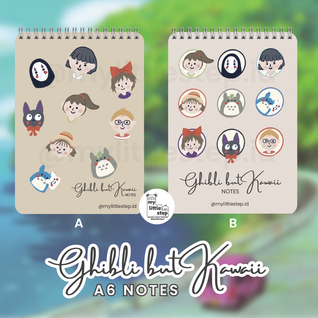 

My Little Step - Ghibli But Kawaii Notebook / Notepad / Notes - Lined/Dotted/Grid/Blank