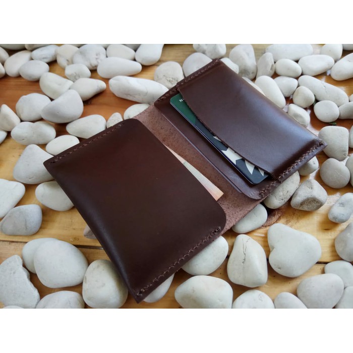 Dompet kartu kulit asli tempat kartu kulit Shopee Indonesia