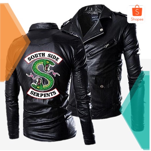 Jaket Kulit Pria Valley Kota Kulit Mantel Motor Slim-Fit Ular Atas Kulit Pria Jaket Jaket Jaket Kuli