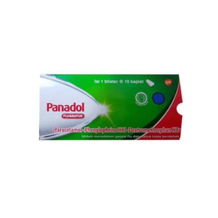 PANADOL HIJAU COLD AND FLU STRIP ISI 10 KAPLET OBAT FLU &amp; BATUK