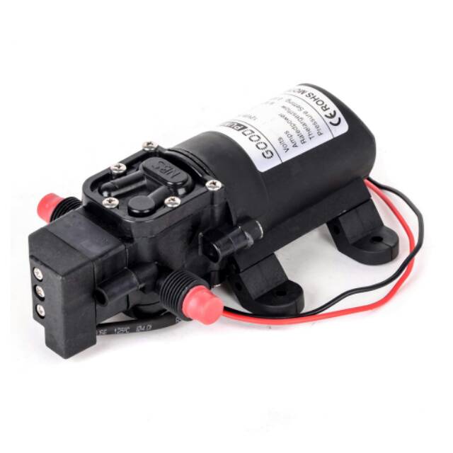 Pompa Air Elektrik High Pressure 12V 72W 130PSI - Black