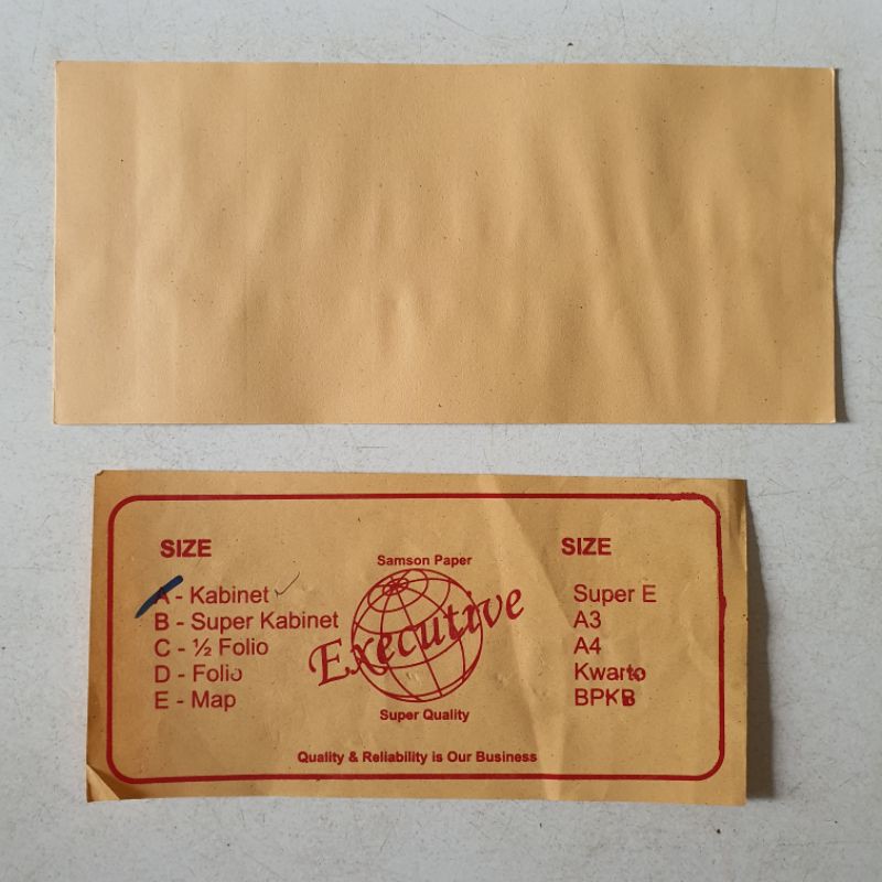 

Amplop samson/ amplop coklat kabinet executive (A)