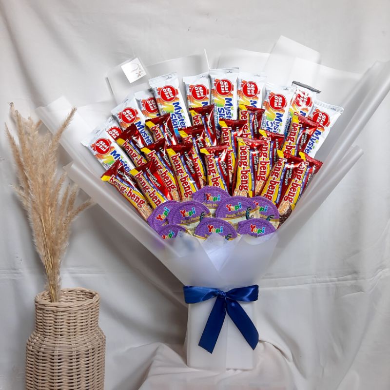 

bouqet snack murah // bouqet wisuda // bouqet beng beng