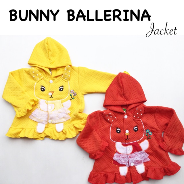 BUNNY BALLERINA Jaket Pergi Lucu Fashion Anak Bayi Perempuan Cewek Terlaris Lucu murah Babeebabyshop