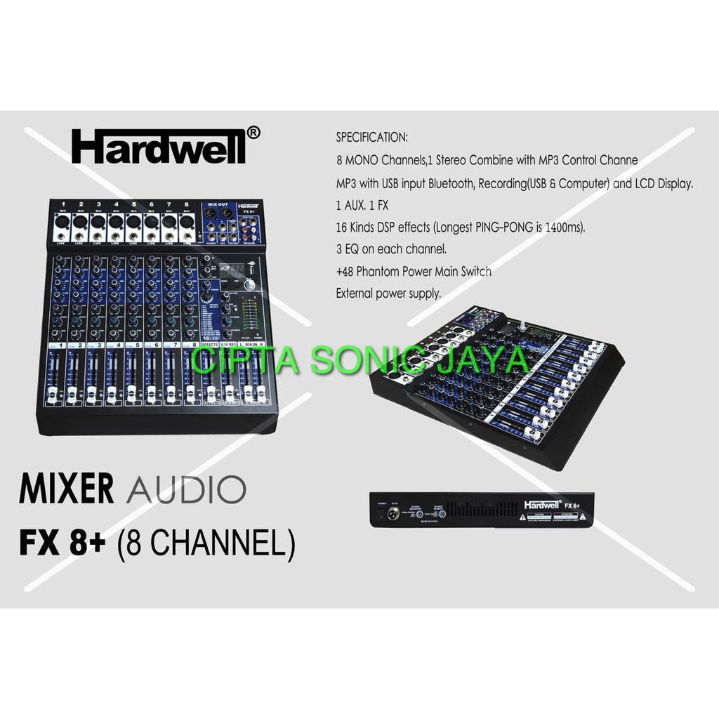 Mixer Hardwell FX 8 Plus Original FX-8