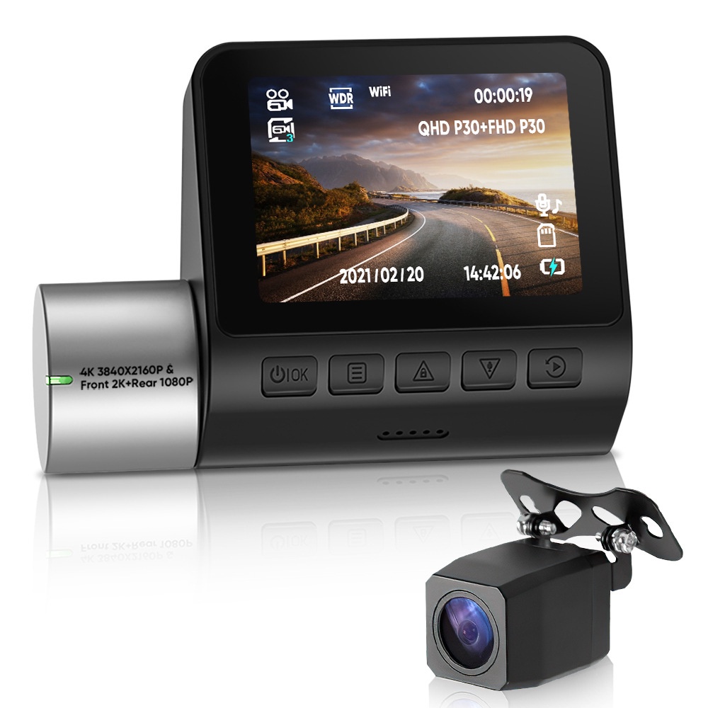 dashcam mobil kamera dashboard mobil Dash Camera spec 70mion dash cam (Front+Rear Camera) free SD CARD Sandisk 128gbai pro plus 4K GPS built in Night Vis