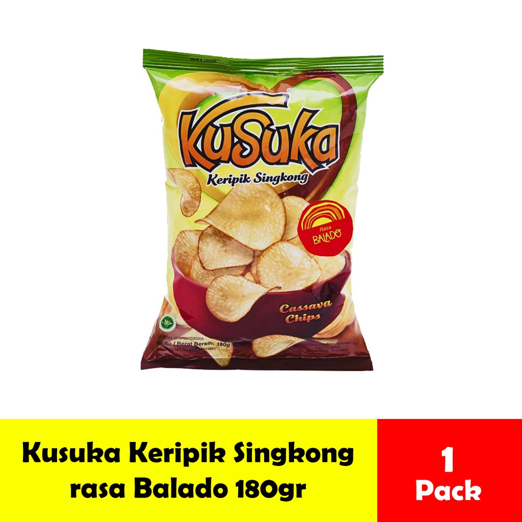 

Kusuka Keripik Singkong Cassava Chip rasa Balado besar