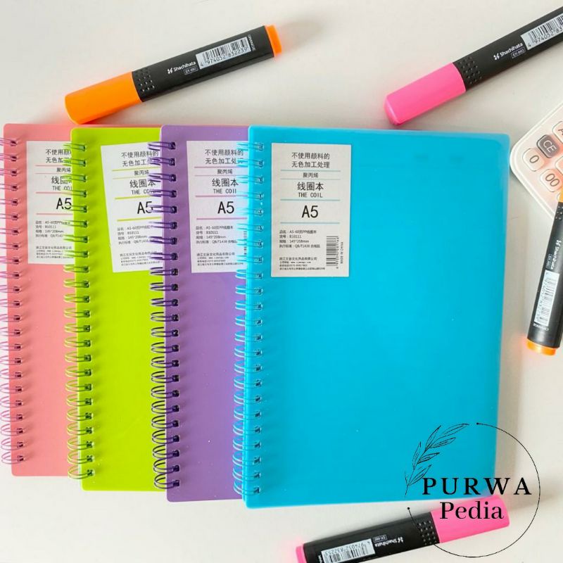 

NOTEBOOK SPIRAL BEWARNA UKURAN A5 NOTEBOOK BERGARIS