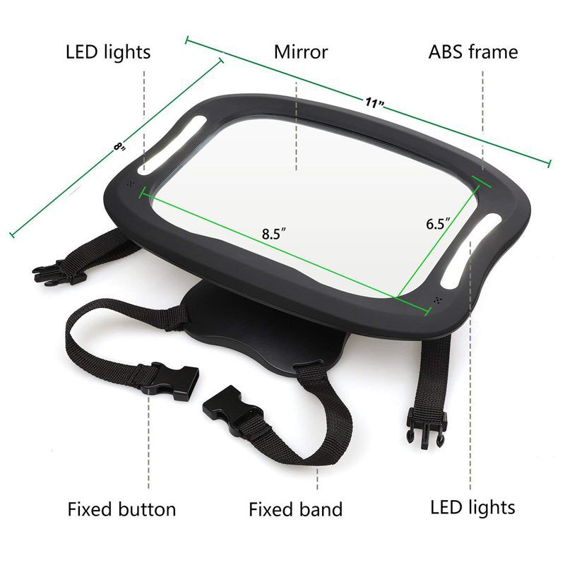 light up baby car mirror