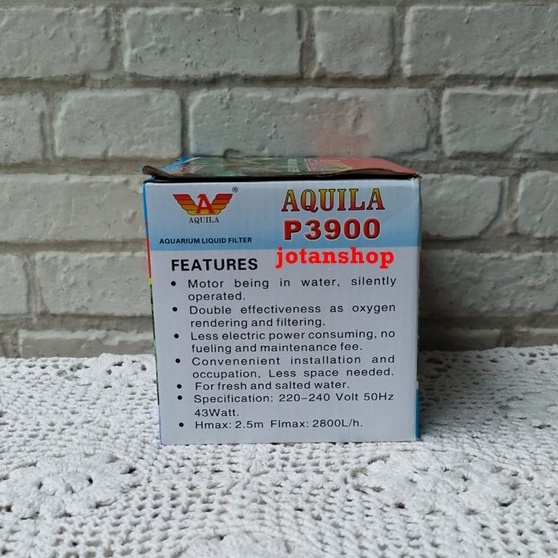 Aquila P3900 P 3900 mesin pompa celup hidroponik kolam air mancur aquarium