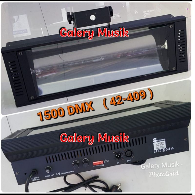 lampu panggung lighting Strobo Hologen 1500watt lampu Strobe, control Dmx