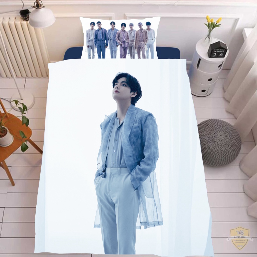 SELIMUT BTS BISA CUSTOM GAMBAR dan SARUNG BANTAL BTS