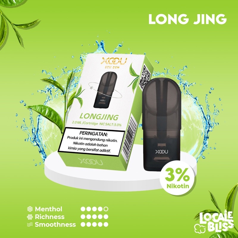 [RELX Infinity &amp; Essential ] XOOU Mint Flavour Catridge Pods Pro Long Jing