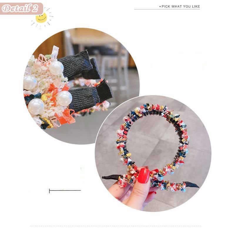 Bando Korea Bunga mutiara colorful Fashion Wanita Korea dewasa aksesoris/Headband