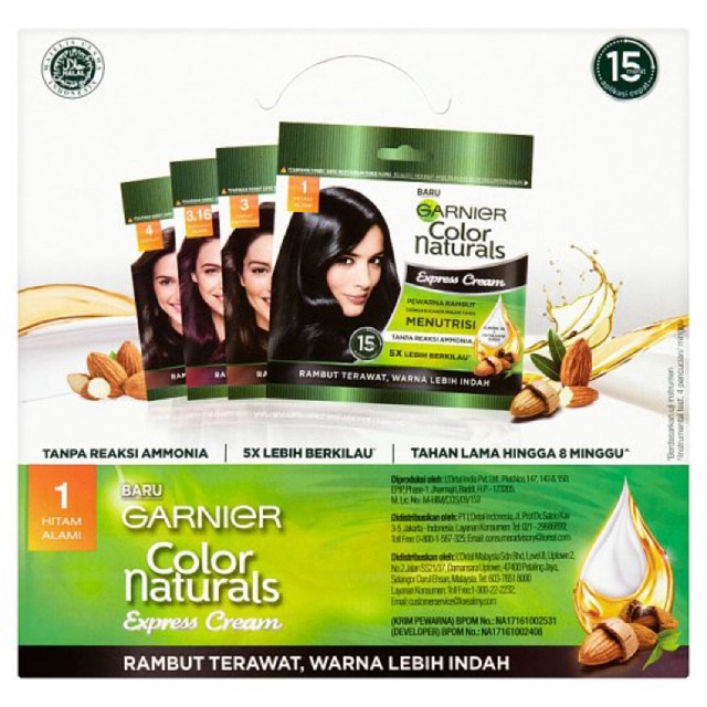 Jual Garnier Hair Color Naturals Express Cream Creme Riche Ultra Sachet Box Pewarna