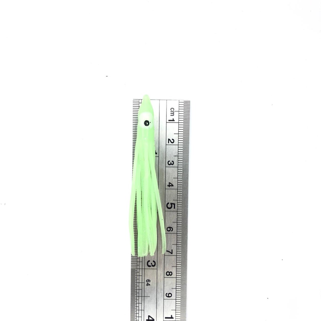 Skirt Cumi Karet Octopus Luminous Silikon Gurita Fosvor 7 cm GID