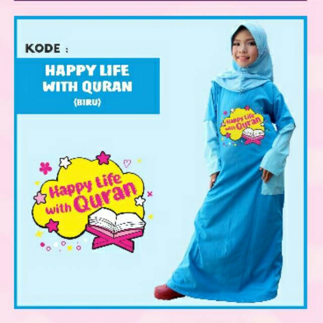 Gamis anak katun muslimah