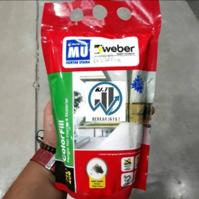 Mortar Utama MU 408 Semen Nat Keramik Granit 1kg pengisi Nat keramik