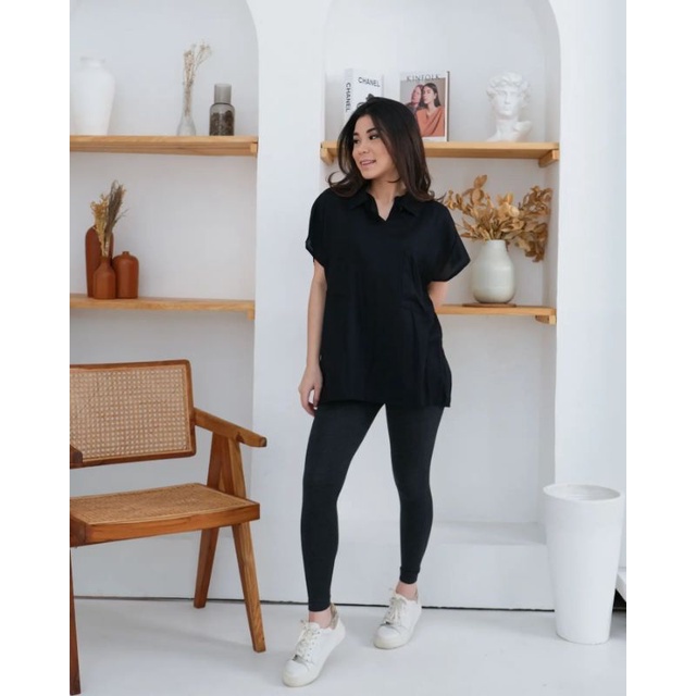 RENATA TOPS - KEMEJA LENGAN PENDEK