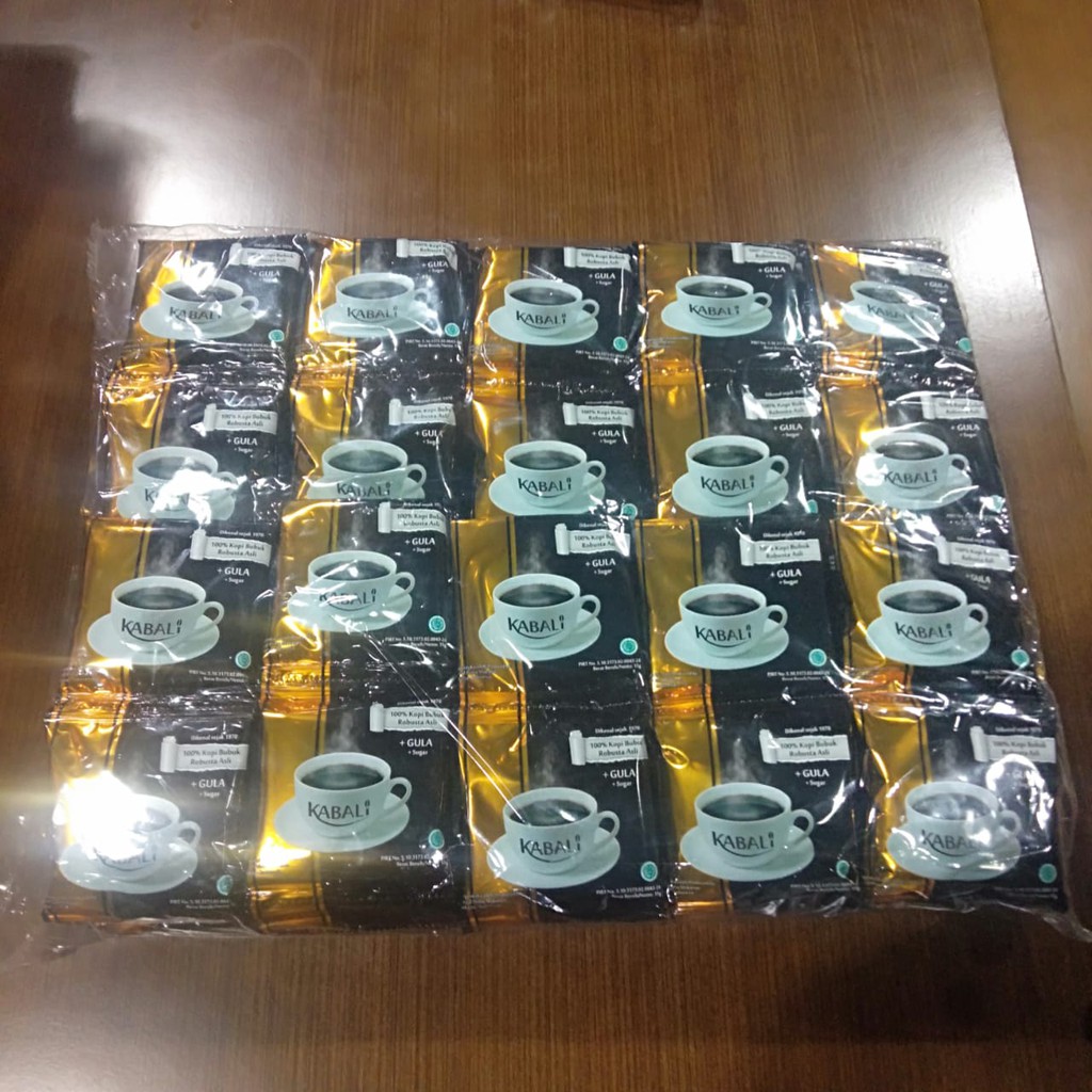 

Kopi Bubuk Kabali + Gula isi 100 sachet