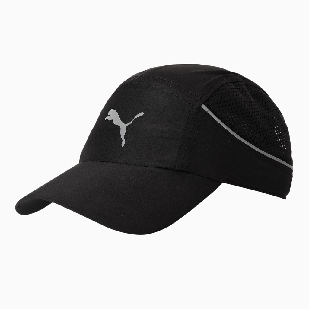 Puma Topi Olahraga Unisex PUMA Lightweight Unisex Running Cap 02314701 - Puma Factory Outlet