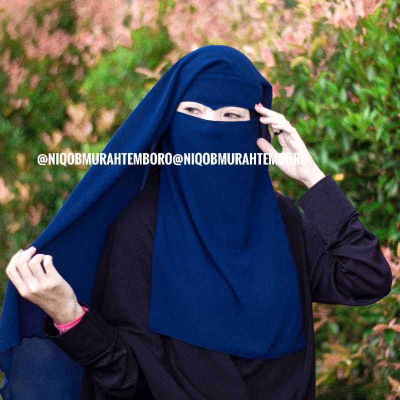 Niqob Yaman Elang Niqab Cadar Ceruty babydoll Tanpa Jahitan Bawah Mata