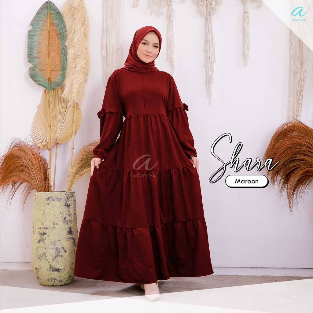 Gamis Shara/ Gamis Polos/ Gamis Midi