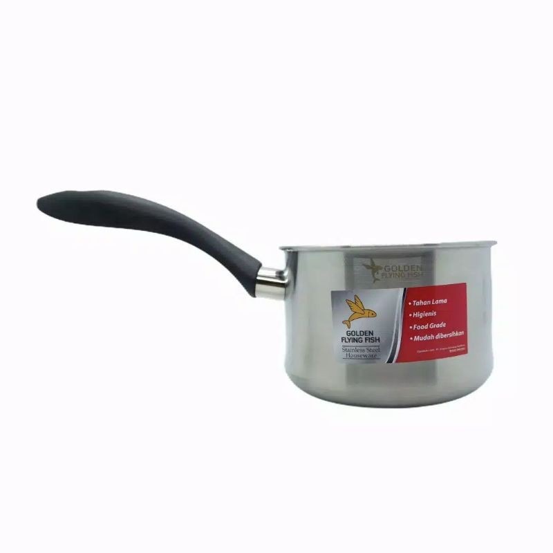 Saucepan Stainless Panci Susu 14cm SPC0414 Golden Flying Fish Milk Pan