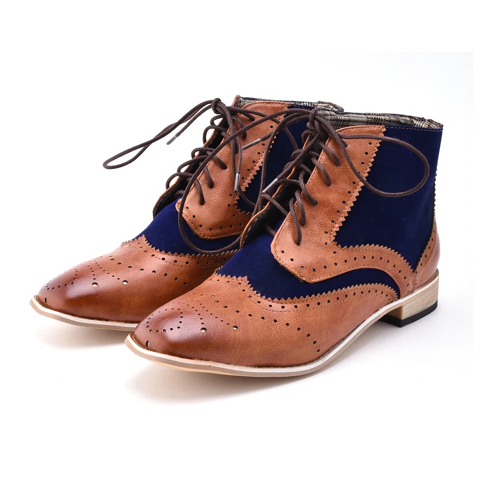 Sepatu basket cowo Fashion Men Boots Vintage Style Casual Men Shoes Autumn Male Pu Leather Lace Up