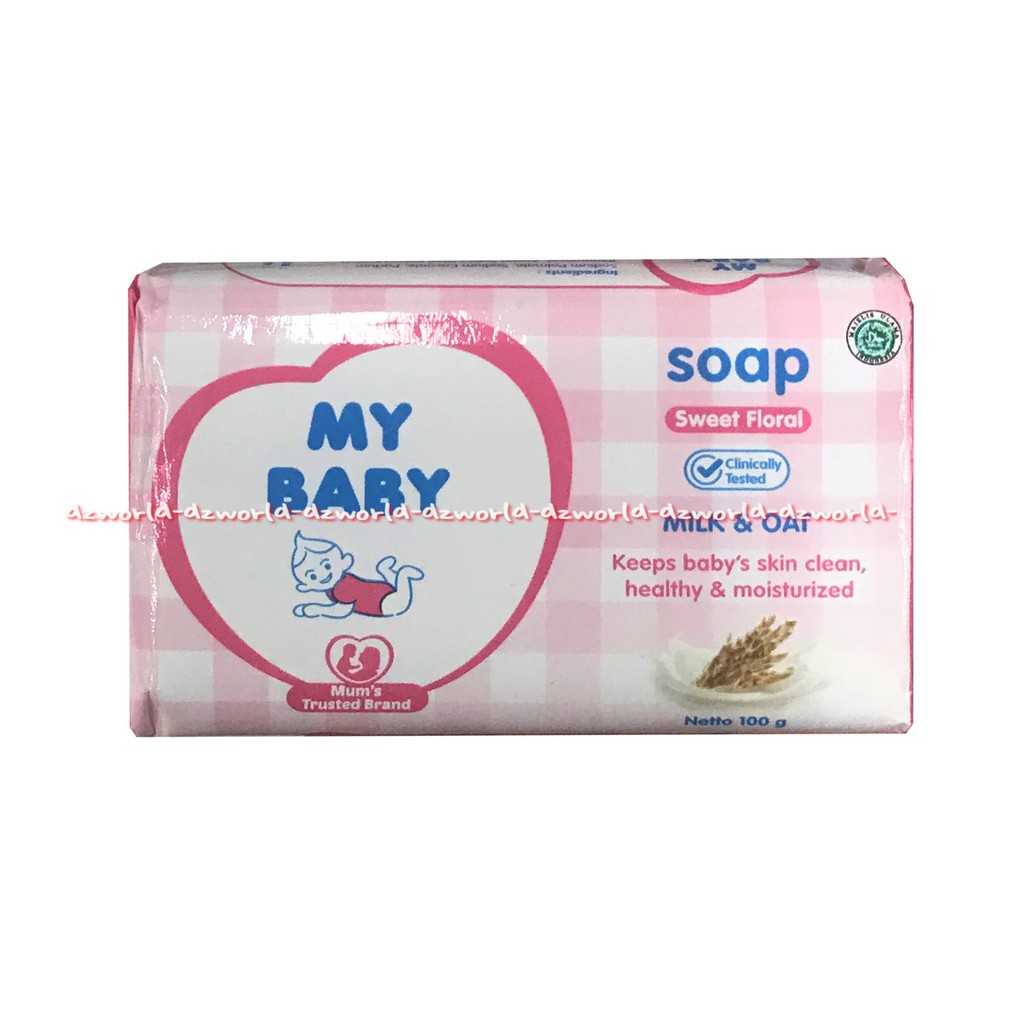 My baby Soap Milk And Oat 60gr Vitamin C 60gr Mengandung Chamomile Untuk Mencegah Iritasi Ringan Mybaby