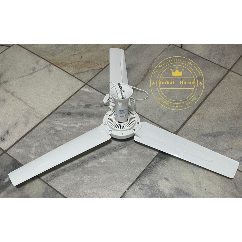 Kyzuku Ceiling Fan Kipas Gantung Besar Jumbo HY-1180 diameter 1 meter ➟ ✼