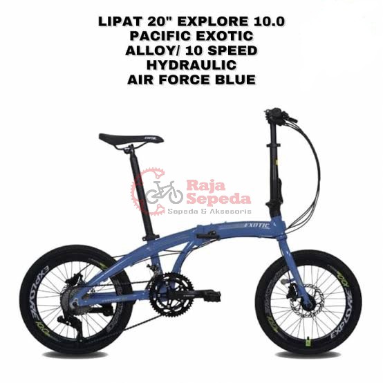 SEPEDA LIPAT/ FOLDING BIKE EXOTIC EXPLORE 10.0 20″ AIR FORCE BLUE