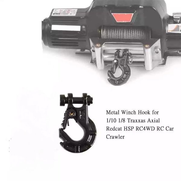 RC Logam Hook Trailer Winch Kail kait wpl c24 mn d90 c34 RC Crawler Mobil Axial SCX10 Traxxas TRX4