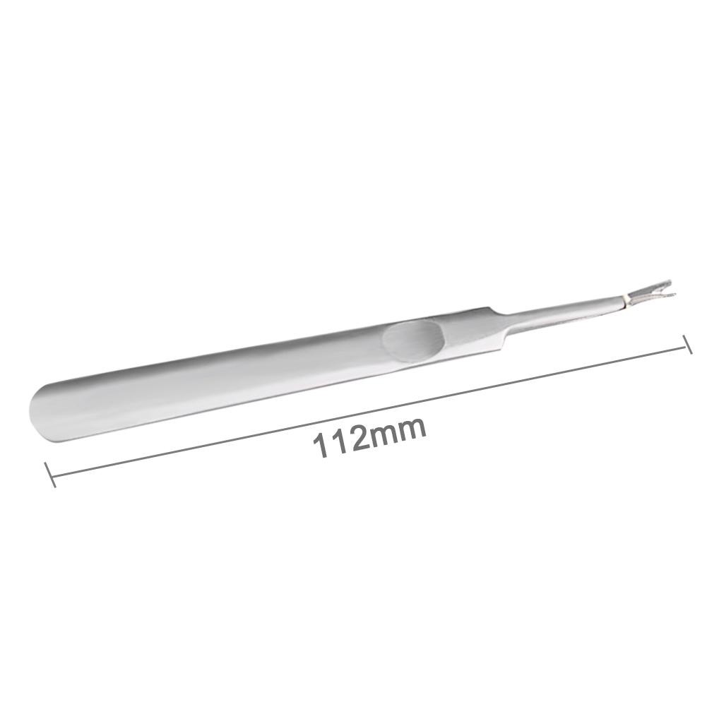 MOJITO Stainless Steel Cuticle Remove Pusher Manicure Pedicure Nail Dead Skin Fork Nail Cleaner