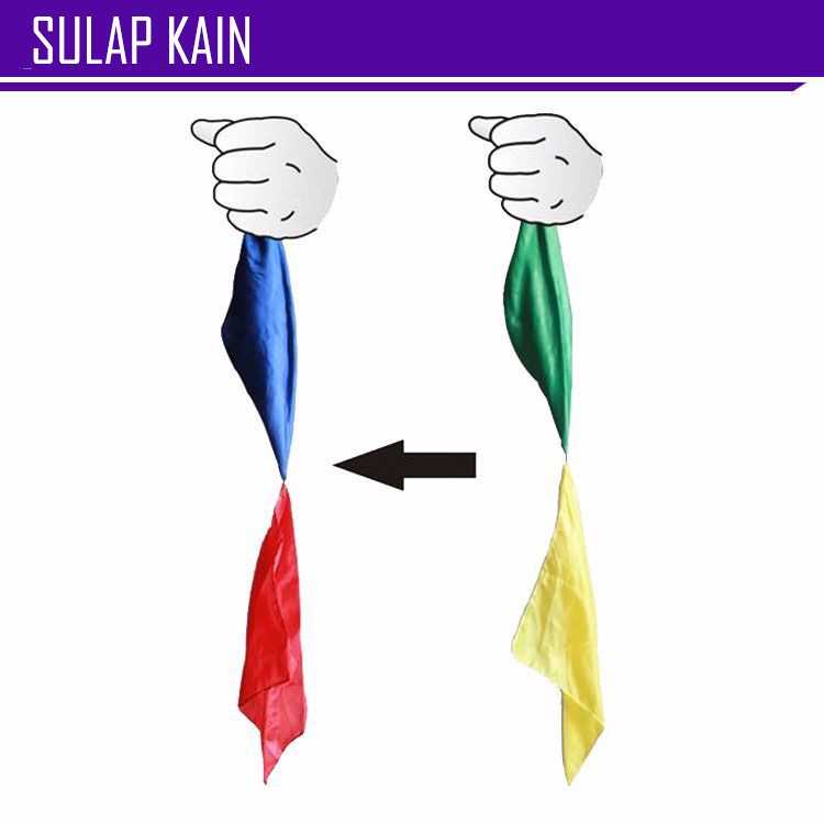 Alat Sulap Color Changing Silk Sulap Kain - COLOR SILK - COLOR SILK