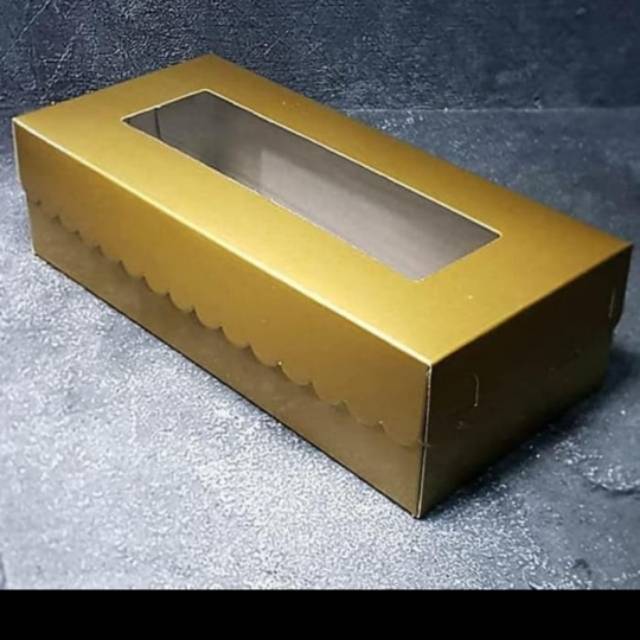 dus kue panjang 12x25x7/dus bolu gulung/dus bolu gulung