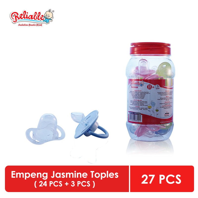 Reliable Empeng Orthodentic Bulat Reguler Silicone Jasmine Dahlia Camelia Empeng Higienis