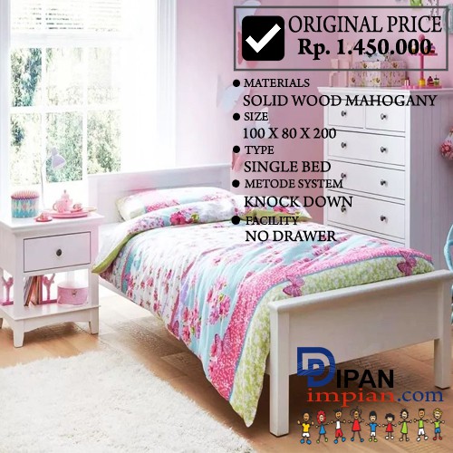 DIPAN TEMPAT TIDUR MINIMALIS MODEL SINGLE BED DUCO