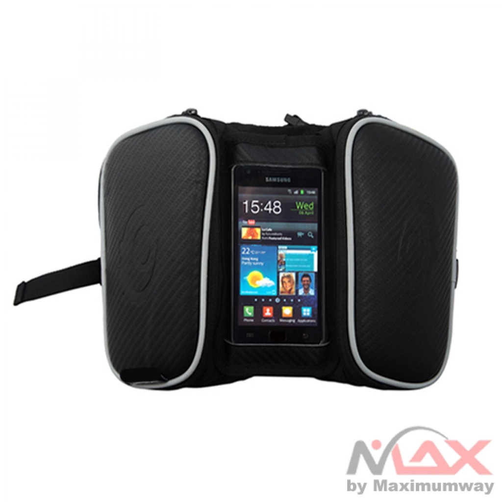 Tas Sepeda Waterproof dengan Case HP Smartphone phone Holder Multifungsi sepeda Gunung MTB 1
