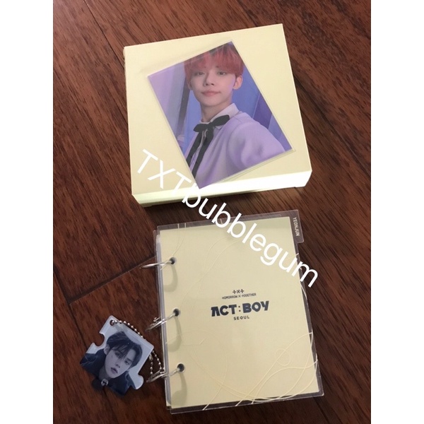 TXT Yeonjun Act Boy Binder fullset + chaotic wondeland official keychain