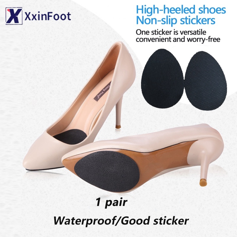 1Pair Wear-resistant Stickers Tendon High Heels Rubber Sole Non-slip Sticker