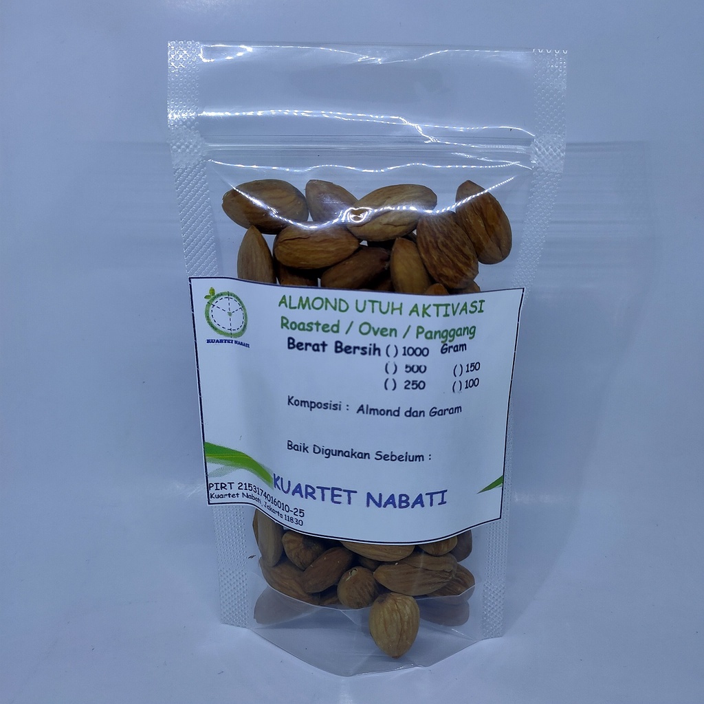

100gr Activated Almond- Aktivasi Kacang Almond - Matang - Siap Makan
