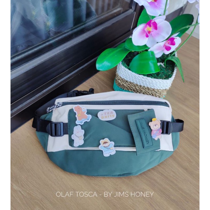 OLAF WAIST BAG JIMSHONEY UNISEX PARASUT GRATIS PIN LUCU