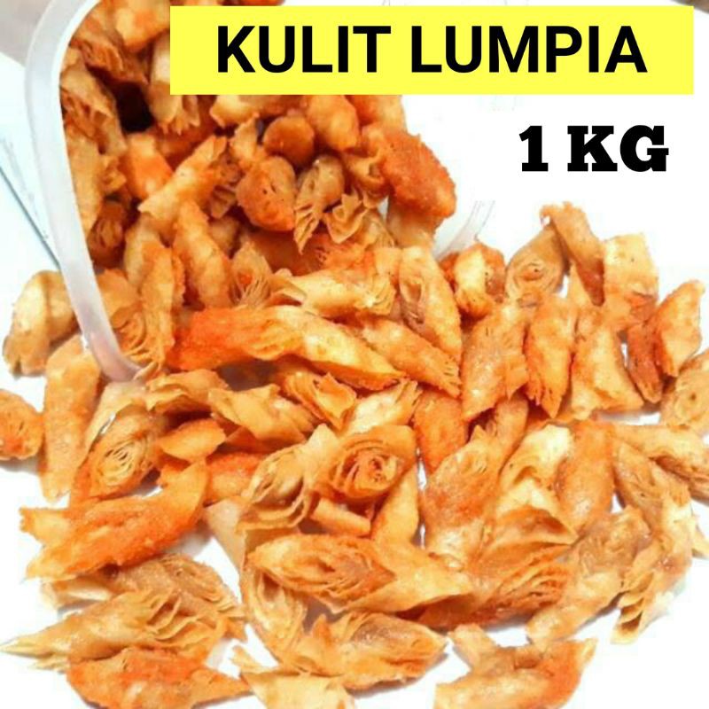 

Kulpi Keripik Kulit Lumpia Kering 1KG / Kulpi Pedas / Kulit Pangsit Goreng / kulpi keju /